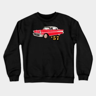 Vehicle - 57 Chery - Red Crewneck Sweatshirt